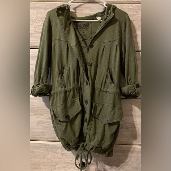 Threads 4 Though Button Up & Zipper Utility Jacket with Hood - Picture 2 of 4